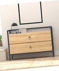 Modern dresser with Rustic Rope Drawer Knob Pull Handle Made From Solid Metal Cabinet Door Pull Ring Dope Retro Vibe Hardware