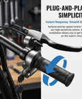 Full Twist 22mm Throttle Grip For E Bike And Scooter Universal 22mm Clamp shown with easy installation on handlebars.