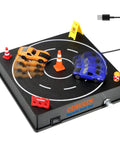 USB Powered 1 64 Diecast Car Drift Pad With Spinning Track Adjustable Speed And Direction | Black magnetic display setup