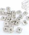 50 Pack 3030 Series Sliding T Nuts With M6 Thread Hammer Head For 8mm T Slot Aluminum Extrusion Profiles Durable Carbon Steel Construction And Smooth Slide In Fit For Tough DIY Projects