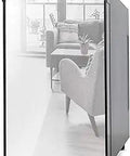 8 Bottle Thermoelectric Wine Cooler For Freestanding Use Compact 10 Inch Wide Wine Fridge With LED Display Mirrored Front