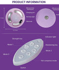 Electric Chest Massager Brings Home Deep Vibration And Fifteen Adjustable Speeds With Gentle Heat And Fifteen Minute Auto Timer remote and silicone parts