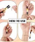 How to use Two Pack Bracelet Helper Tools Set Portable One Handed Jewelry Clasp Helper With Hooks In 7.87 Inch And 6.3 Inch