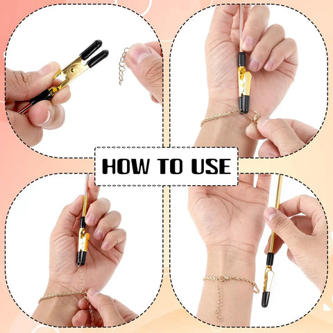 How to use Two Pack Bracelet Helper Tools Set Portable One Handed Jewelry Clasp Helper With Hooks In 7.87 Inch And 6.3 Inch