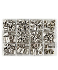 300 Pcs Rivet Nut Kit Stainless Steel Metric M3 M4 M5 M6 M8 M10 M12 And SAE Sizes in resealable storage box