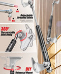 20 Inch Gas Struts With Brackets, 100 Lb Lift, 445N Heavy Duty Lift Support For RV Beds, Trailer Doors, And Storage Lids