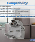 Universal Refrigerator Start Relay And Overload Protector, 1/4 Inch Terminal, shown with compatibility details overlay.