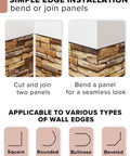 Simple edge installation guide for 3D Wall Panels For Interior Wall Decor In Brown Slate Style 10 Pack PVC Covers 49 Sq Ft