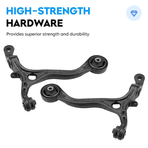Honda Accord 2008 2012 Front Upper And Lower Control Arm With Ball Joint Sway Bar And Tie Rods 12 Piece Suspension Kit For Complete Front End Replacement And Improved Handling high-strength hardware