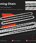 Timing Chain Kit With Tensioner And Sprockets For BMW DOHC V8 4.6L 4.4L Fits 540i 1997-2003 showing alloy steel chain detail