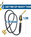 Propane Torch Head With 4.7 Foot Hose For Easy Reach And Precise Work MAP Pro Gas Torch Kit With Self Igniter Trigger Start Adjustable