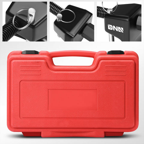2-Pack 11.5 Inch Spring Compressor Tool Kit With Locking Pin and red carrying case for suspension work