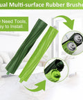 All In One Replacement Parts Kit For Robot Vacuum I Series E Series And J Series With Multi Surface Rubber Brushes shown