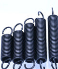 Dual Hook Tension Springs Pair With Strong Steel Wire 1.6mm By 12mm For Heavy Duty Projects, black coil springs with hooks.