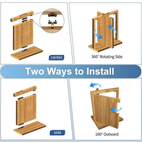 Beefy Heavy Duty Hidden Door Hinge With 570 Lbs Load Capacity Thick Solid Alloy Steel 360 Degree Rotation Pivot for doors