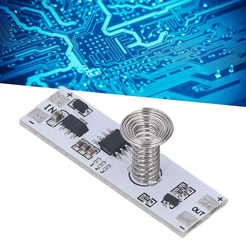 8-Channel Capacitive Touch LED Dimmer Panel For Cabinets And Under-Cabinet Lighting 5-24V DC Stepless Dimmer Circuit Board