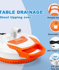 Automatic Pool Cover Pump One Quarter HP 1500 GPH Submersible Sump Pump with handle and 26-foot power cord.