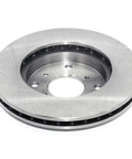 Front view of Front Vented Brake Rotor With Forged Flange For A Tight Fit And Smooth Operation, Clear ABS Signaling, Multi Lip Seals