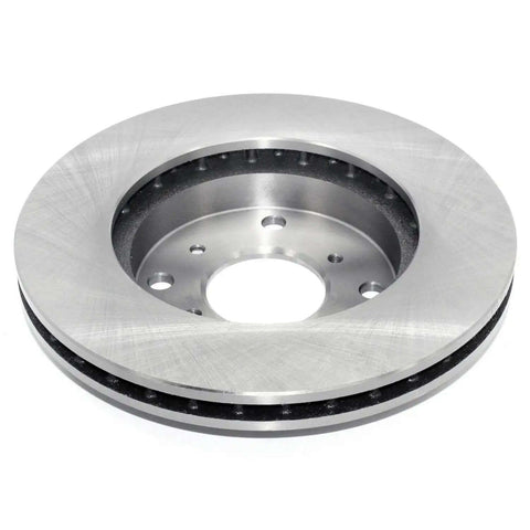 Front view of Front Vented Brake Rotor With Forged Flange For A Tight Fit And Smooth Operation, Clear ABS Signaling, Multi Lip Seals