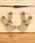 Bronze Door Pivot Hinges Set For Hidden Screen Doors No Squeak Self Closing Invisible Horizontal Pivot Hardware For Narrow Doors Easy Install 2 Pieces By HOMSFOU, showing two brass hinge pieces on wood surface.