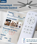 Remote control for 66 Inch Black Ceiling Fan with Lights and Remote 6 Speed Reversible DC Motor 3 CCT Dimmable Quiet