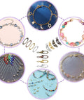All-In-One Jewelry Making Kit Packed With 720 Pieces Of Findings Including Lobster Claw Clasps, Bead Tips, Knot Covers
