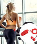 Universal Treadmill Safety Key Magnetic Replacement For Most Treadmills No Sweat Emergency Stop Rectangle Key Quick Stop Accessory For Running Machines Safe Workouts, red ABS clip with cord