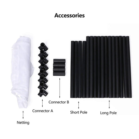Accessories for Large Monarch Butterfly Habitat Cage For Outdoor Use Insect Mesh Terrarium 30 Inch Tall With Weatherproof PVC Frame