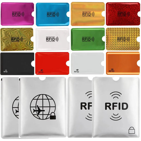 16 Piece RFID Blocking Sleeve Set