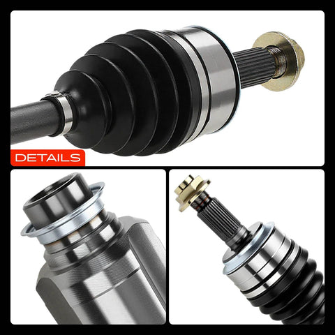 Close-up of Honda Accord And CR V Front Right CV Axle Shaft Assembly for 2015 2016 2017 2.4L Automatic CVT Models Passenger Side