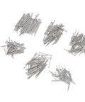 410 Piece Cotter Pins Set With 6 Sizes Must Have Heavy Duty Hardware Kit, displaying assorted galvanized steel cotter pins