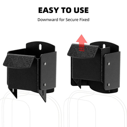 Heavy Duty Wheelbarrow Storage Bracket With Wall Mount Black Sturdy 80 Lb Capacity Outdoor Garden And Workshop Space Saver