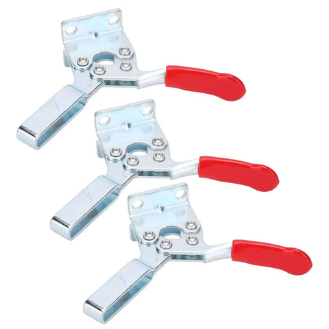 Vertical Toggle Clamp With Arrow Storage Case For Woodworking, Heavy Duty 90kg Clamping Force, 60 Degree Handle, set of three