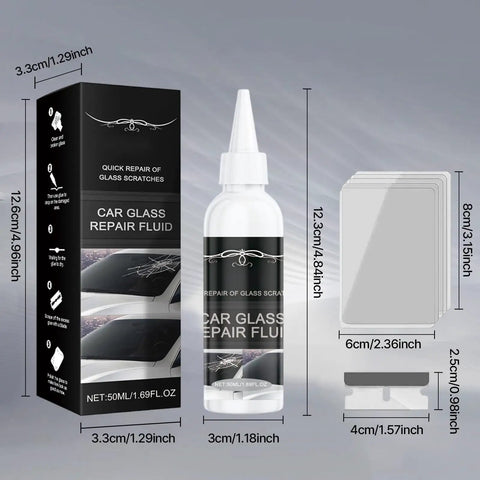 2 Pack Windshield Crack Repair Kit With 2026 Upgraded Glass Repair Fluid For Quick Fix Of Cracks On Windshields, Windows, Mirrors, Glasses