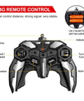 Black 2.4GHz remote control for Transforming Remote Control Car For Kids Two In One Vehicle Converts To A Robot With LED Light