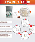 Ultra Thin 6 Inch LED Recessed Light Kit 12W 95W Equivalent 840 Lumens Dimmable IC Rated Canless With Junction Box 2700K installation instructions