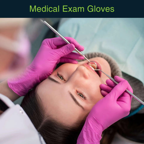 Hot Pink Nitrile Disposable Gloves 3 Mil Medium Size Pack Of 50 Powder Free Latex Free Medical Exam And Surgical Gloves Food Safe for precise medical exam use
