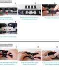 Step-by-step guide for assembling and disassembling the 1 Meter Drag Chain Cable Carrier For CNC Routers And Industrial Machines.