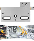 Heavy Duty 4 Inch Stainless Steel Vise With 100 Mm Jaw Opening Built Tough As Nails For Wire Edm Jobs Locks Down Tight With Zero Slack And Rolls Smooth For Milling And Drilling Tasks, viewed from above.
