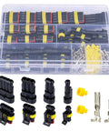 Heavy Duty Road Ready Electrical Wire Connectors Slick Quick Crimp Terminals Plug And Play Waterproof Nickel Plated Copper Pins Kit in organizer