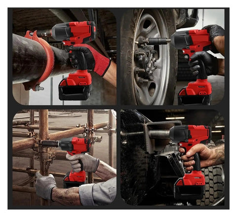 Brushless Electric Wrench Power Tool Cordless 1/2 Inch Car Repair High Torque Impact Driver Lightweight Ergonomic Design For Home And Auto Use Smooth Operation Built To Handle Heavy Duty Jobs With Ease Fast And Efficient Performance You Will Love