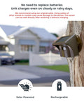 Solar Powered Driveway Alarm System With 2.4G Wi-Fi Real Time App Alerts Push Notifications outdoor motion sensor on tree