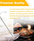 Range Oven Temperature Sensor Replacement W10833885 W10586204 shown in use while roasting chicken in oven