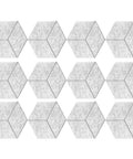 Twelve Pack Hexagonal Foam Soundproof Wall Panels Boost Your Home Theater Or Recording Studio With Sleek Design Block Echo For A Smooth Vibe And Crystal Clear Audio Game Changer Daily in grey.