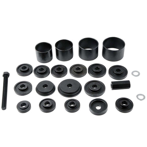 23 Piece Front Wheel Drive Bearing Adapters Puller Press Kit With Steel Adapters And Heavy Duty Case, On Vehicle Replacement