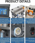 Semi-Automatic Desktop Labeling Machine With Touch Screen Control Precision Microcomputer System for accurate label dispensing features.
