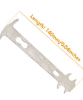 Chain Wear Checker Tool For 7 To 12 Speed Chains, Quick Indicator Of 0.75 Percent Or 1 Percent Stretch, 140mm length.