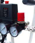 Air Compressor Pressure Regulator With Dial Gauge 0 To 175 PSI For Air Tools And Home Garage Use Four Way Valve Easy Install