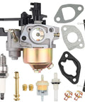Beefed Up Carburetor With Main Jet Kit For 196cc 200cc And 212cc Mini Bikes Go Karts And Small Engines with gaskets and fuel shutoff.