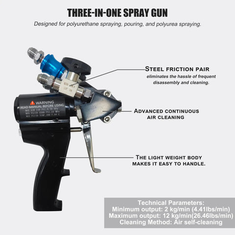 Badass High Pressure Polyurethane Foam Sprayer With Internal 13kw Heating Core And Lightweight Rig For Tough Jobsite Hustle And Smooth Insulation Coating Application At 110v